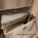 Hermes Kelly 32cm 8D /Himalaya Grey Himalayan/Nilo Silver Hardware Full Handmade