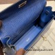 Hermes Kelly danse Lizard73 /Blue Saphir Gold Hardware