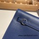 Hermes Kelly danse evercolor 73 /Blue Saphir & 71 /Blue France Silver Hardware