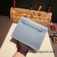 Hermes Kelly danse evercolor J7 /Blue Lin Silver Hardware