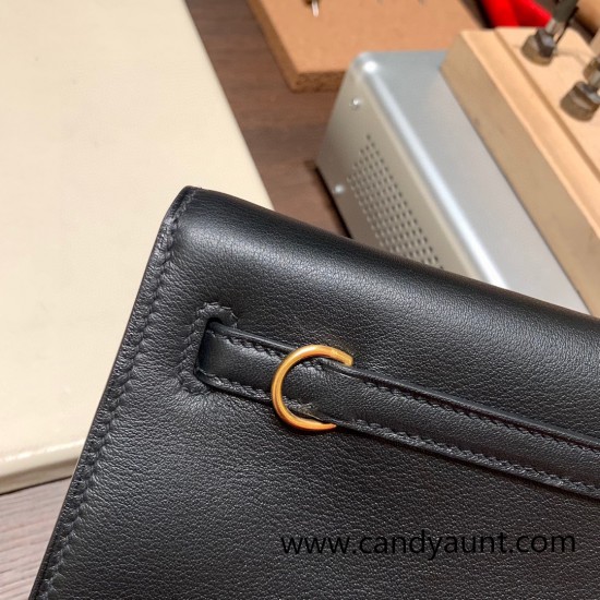 Hermes Kelly danse swift 89 /Black Gold Hardware