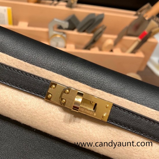 Hermes Kelly danse swift 89 /Black Gold Hardware