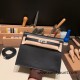 Hermes Kelly danse swift 89 /Black (Noir) Silver Hardware