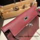 Hermes Kelly danse swift 57 /Bordeaux Silver Hardware