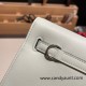 Hermes Kelly danse swift 0S vertdeau fizz Silver Hardware