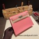 Hermes Kelly danse Evercolor K4/Rose d’ete Silver Hardware