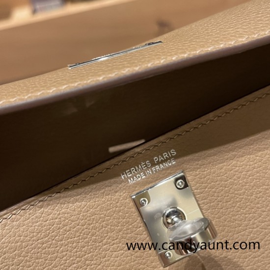 Hermes Kelly danse Evercolor D0 /Beige de Weimar Silver Hardware