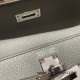 Hermes Kelly danse Evercolor 63/Vert Amande Silver Hardware