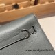 Hermes Kelly danse Evercolor 63/Vert Amande Silver Hardware