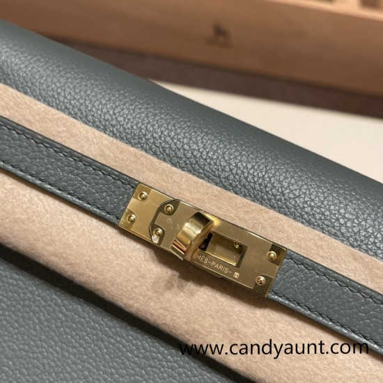 Hermes Kelly danse Evercolor63/Vert Amande Gold Hardware