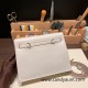 Hermes Kelly danse Evercolor 80 /Pearl Grey Silver Hardware