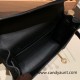 Hermes Kelly danse Evercolor 89 /Black Gold Hardware