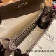 Hermes Kelly danse swift 18 /Étoupe Grey Silver Hardware