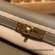 Hermes Kelly danse swift 18 /Étoupe Grey Gold Hardware