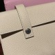 Hermes Kelly dole picto X9/ Mauve Sylvestre Silver Hardware Full Handmade