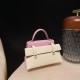 Hermes Kelly dole picto X9/ Mauve Sylvestre Silver Hardware Full Handmade