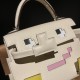 Hermes Kelly dole picto I2 /Nata Silver Hardware Full Handmade