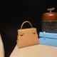 Hermes Kelly dole picto 0M/Chai Silver Hardware Full Handmade