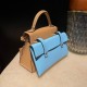 Hermes Kelly dole picto 0M/Chai Silver Hardware Full Handmade