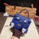 Hermes Kelly dole picto 08 / bleu royal Silver Hardware Full Handmade