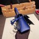 Hermes Kelly dole picto 08 / bleu royal Silver Hardware Full Handmade