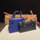 Hermes Kelly dole picto 08 / bleu royal Silver Hardware Full Handmade