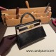 kelly20 Mini Kelly New stock 89 /Black (Noir) Gold Hardware Full Handmade kellymini-003