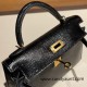 kelly20 Mini Kelly New stock 89 /Black (Noir) Gold Hardware Full Handmade kellymini-003