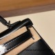 Hermes kelly20 New stock box 89/ Black (Noir) Silver Hardware Full Handmade kellymini-008