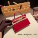 Hermes kelly20 New stock box Q5/ Rouse Casaque Gold Hardware Full Handmade kellymini-010