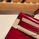 Hermes kelly20 New stock box Q5/ Rouse Casaque Gold Hardware Full Handmade kellymini-010