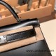 Hermes kelly20 box 19cm 89/ Black (Noir) Silver Hardware Full Handmade kellymini-011