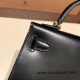 Hermes kelly20 box 19cm 89/ Black Gold Hardware Full Handmade kellymini-012