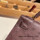 Hermes kelly20 ostrich 19cm 46 /Ebene Gold Hardware Full Handmade kellymini-015