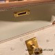 Hermes kelly20 ostrich 19cm 3C /Parchemin Gold Hardware Full Handmade kellymini-026