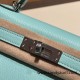 Hermes kelly20 chevre19cm 7V /Lagon Silver Hardware Full Handmade kellymini-028