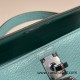 Hermes kelly20 chevre19cm 79 /Aqua Silver Hardware Full Handmade kellymini-029