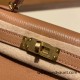 Hermes kelly20 chevre 19cm 2J Quebracho Gold Hardware Full Handmade kellymini-030