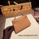 Hermes kelly20 chevre 19cm 2J Quebracho Gold Hardware Full Handmade kellymini-030