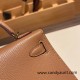 Hermes kelly20 chevre 19cm 2J Quebracho Gold Hardware Full Handmade kellymini-030