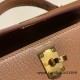 Hermes kelly20 chevre 19cm 2J Quebracho Gold Hardware Full Handmade kellymini-030