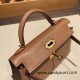 Hermes kelly20 chevre 19cm 2J Quebracho Gold Hardware Full Handmade kellymini-030