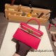 Hermes kelly20 chevre19cm I6 /Rose Extreme Gold Hardware  Full Handmade kellymini-031