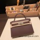 Hermes kelly20 chevre 19cm 41/ Havane Silver Hardware Full Handmade kellymini-036