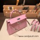 Hermes kelly20 chevre 19cm X9 /Mauve Sylvestre Silver Hardware  Full Handmade kellymini-038