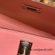 Hermes kelly20 chevre 19cm 1Q/Rose Confetti Silver Hardware Full Handmade kellymini-039