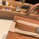 Hermes kelly20 epsom19cm 37 /Gold Silver Hardware  Full Handmade kellymini-042