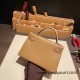 Hermes kelly20 epsom19cm 0M/Chai Silver Hardware Full Handmade kellymini-043