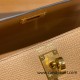 Hermes kelly20 epsom19cm 0M/Chai Gold Hardware Full Handmade kellymini-050