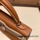 Hermes kelly20 epsom19cm ck37 /Gold Silver Hardware Full Handmade kellymini-051